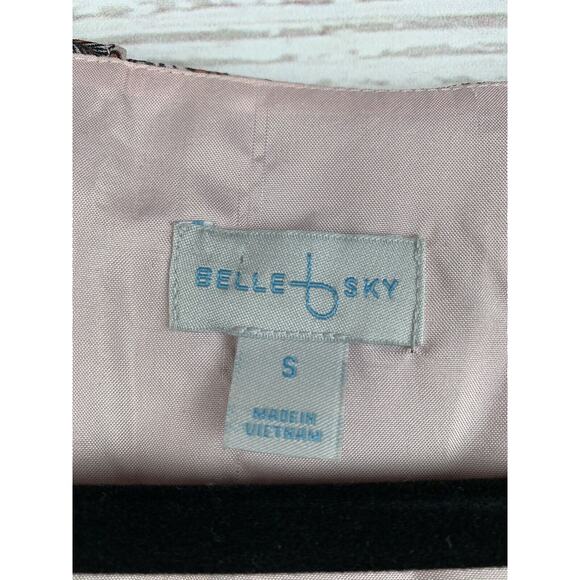 BELLE‎ SKY PINK Romper Womens Medium Pink Paisley Long Sleeve Ruffled Tassel - Picture 3 of 7